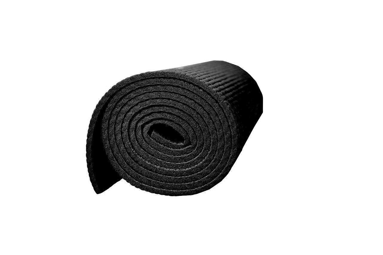Коврик для йоги и фитнеса PowerPlay 4010 (173*61*0.6) Black фото товару