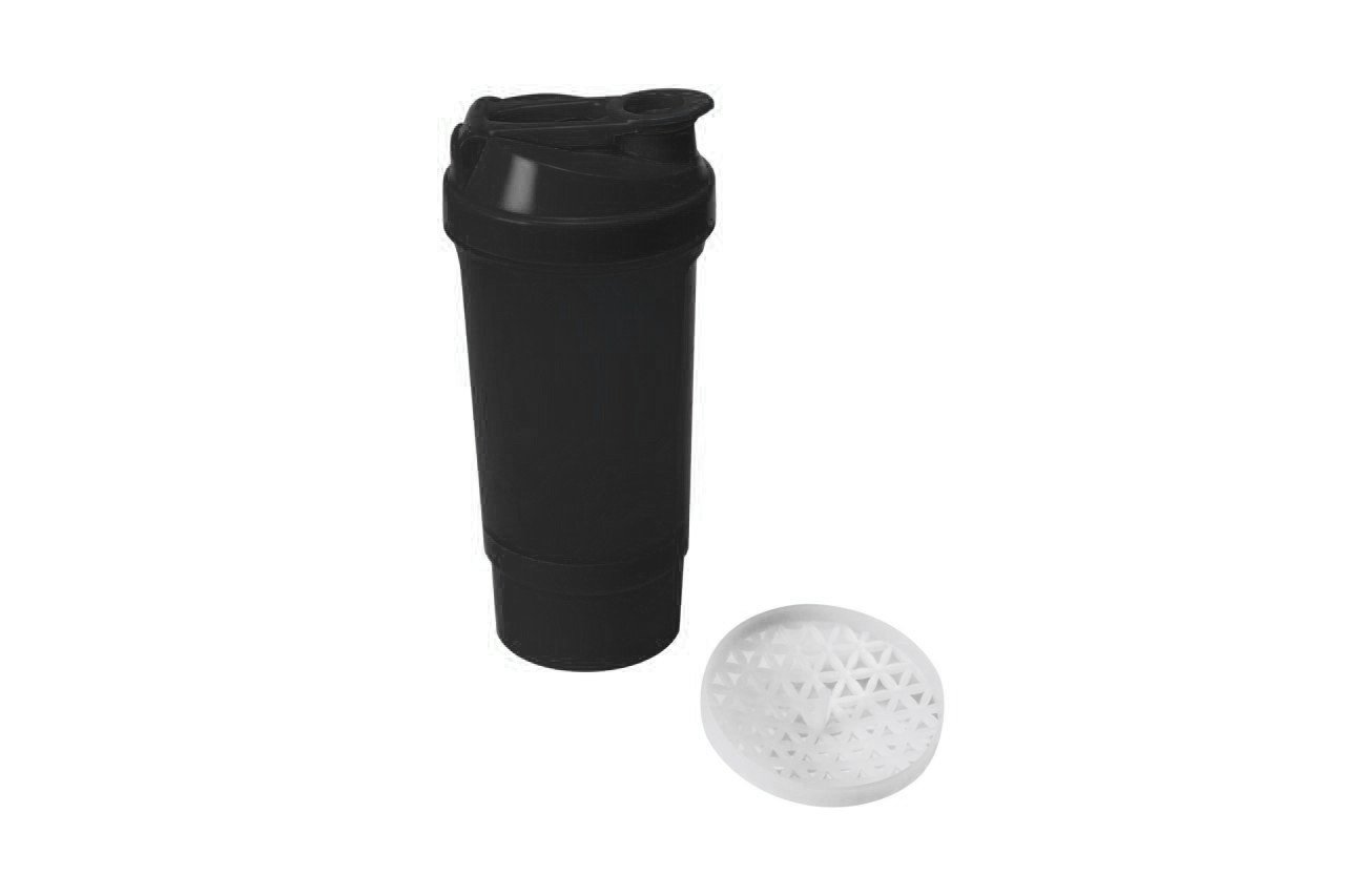 Шейкер спортивний Shake360 500ml з контейнером Black фото товару