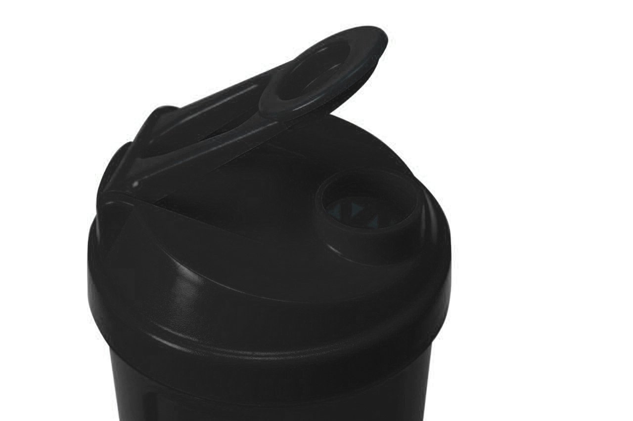 Шейкер спортивний Shake360 500ml з контейнером Black фото товару