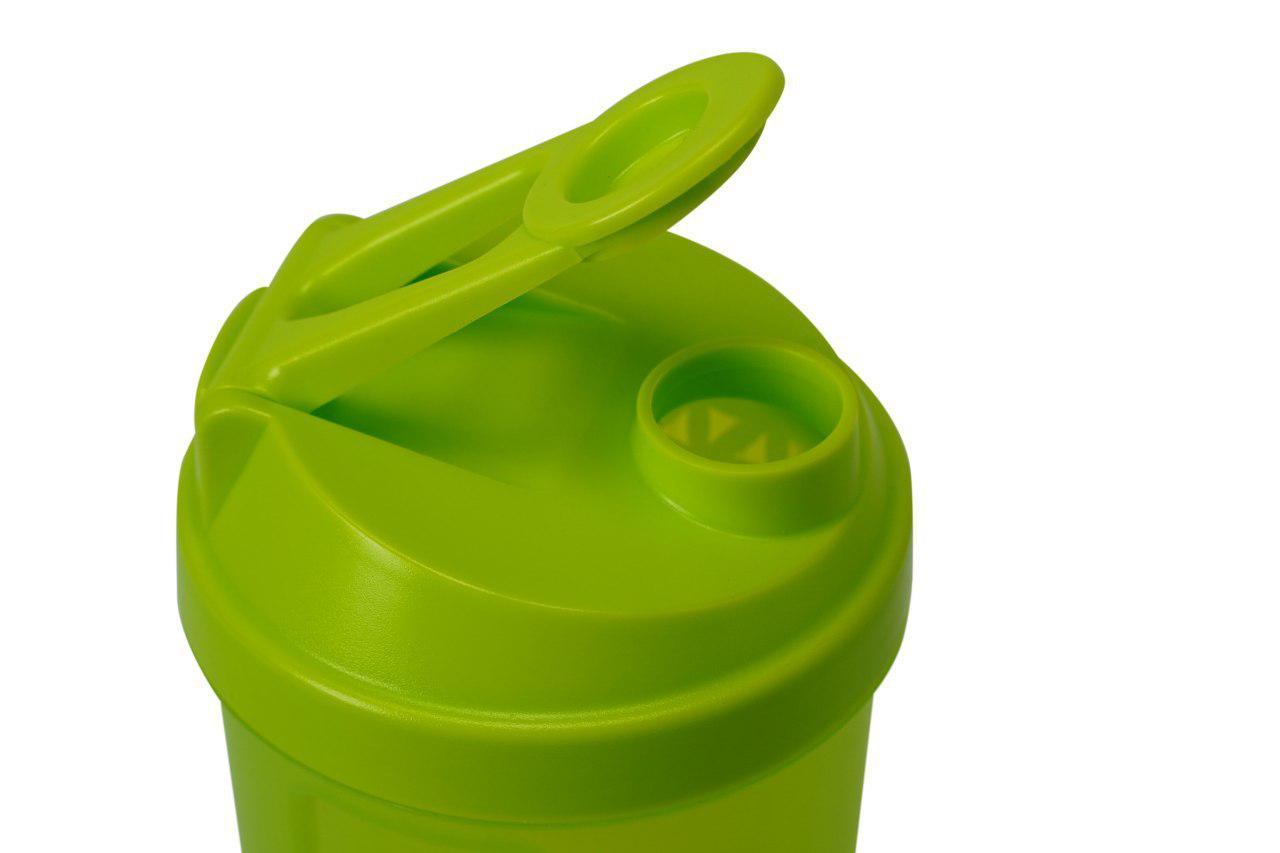 Шейкер спортивный Shake360 500 мл. с контейнером Green фото товару