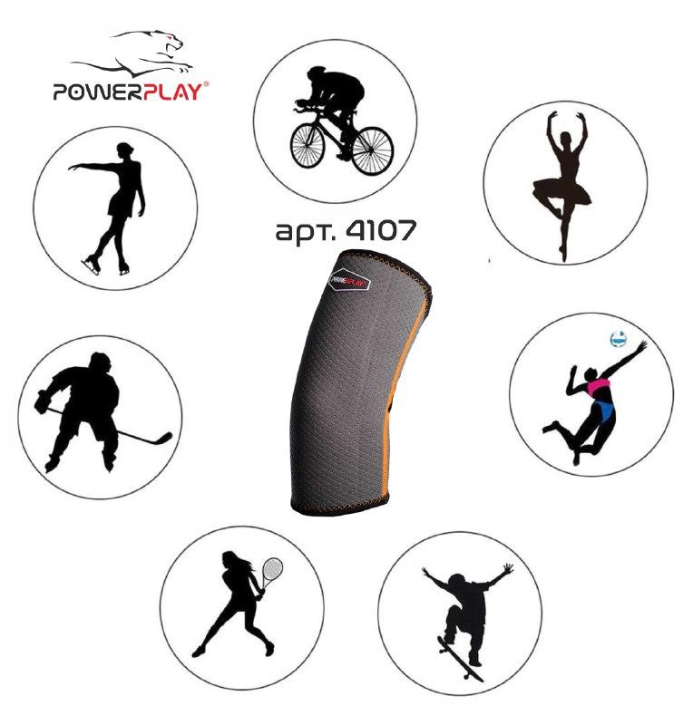 Налокітник спортивний PowerPlay 4107 (1шт) S\M фото товара