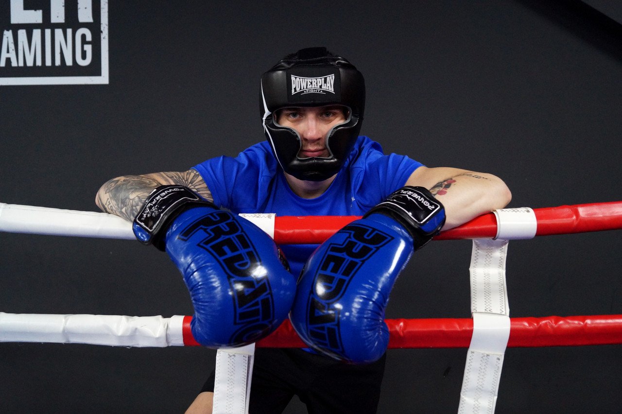 Боксерський шолом тренувальний PowerPlay 3066 PU + Amara Чорний S фото товара