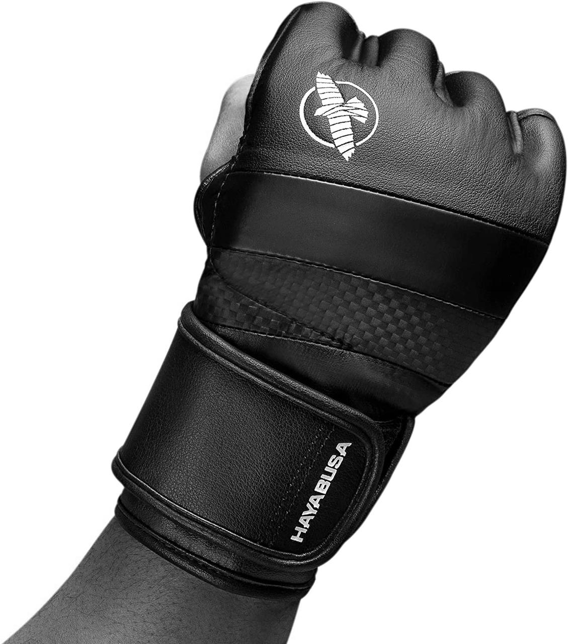 Рукавички для MMA Hayabusa T3  - Чорні M 4oz (Original) фото товару