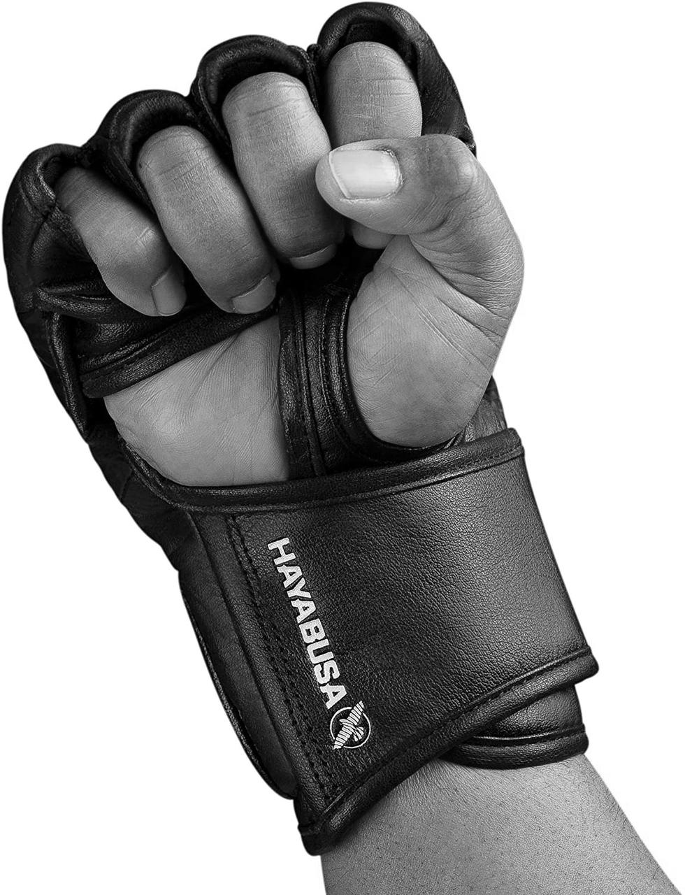 Рукавички для MMA Hayabusa T3  - Чорні M 4oz (Original) фото товару