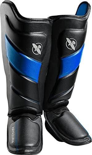 Захист гомілки і стопи Hayabusa T3 - Чорно-сині XL (Original) фото товару