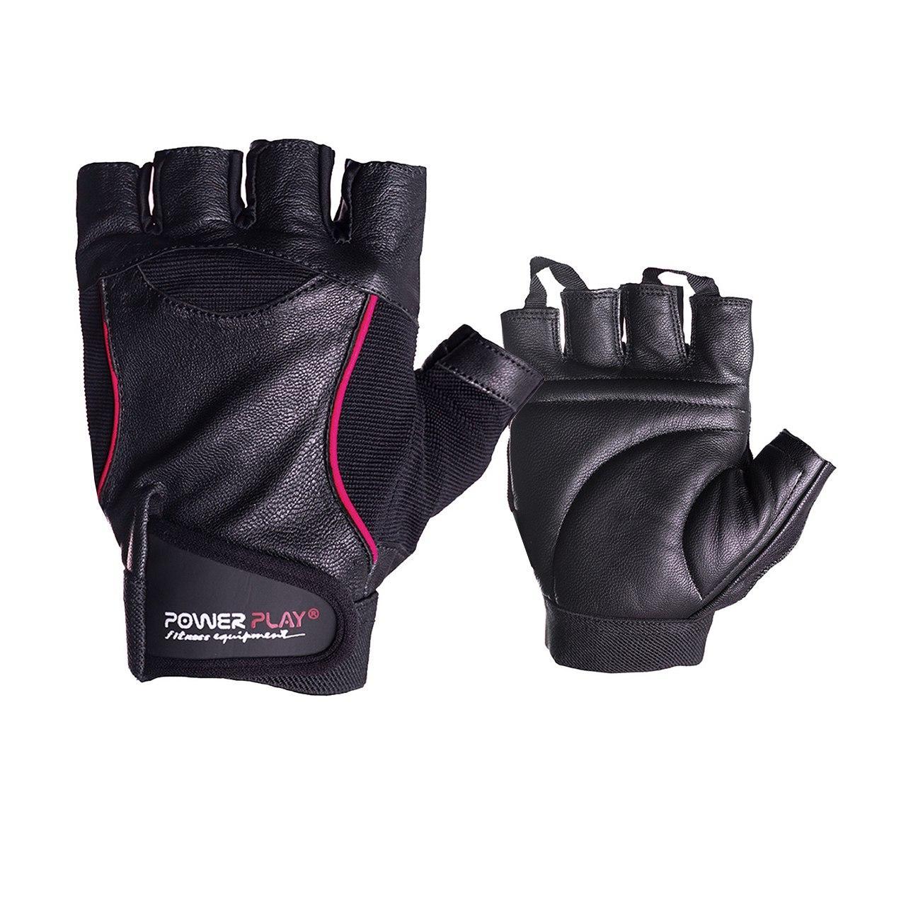Рукавички для фітнесу PowerPlay 2227 Чорні M фото товару