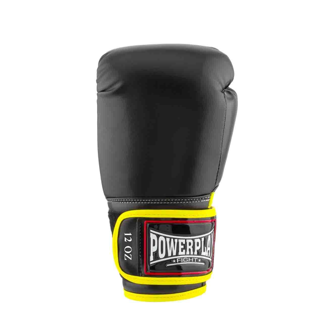 Боксерські рукавиці PowerPlay 3074 чорні 12 унцій фото товару