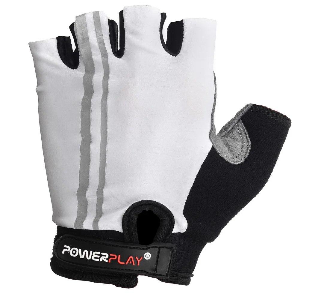 Велорукавички PowerPlay 5031 L Білі фото товара