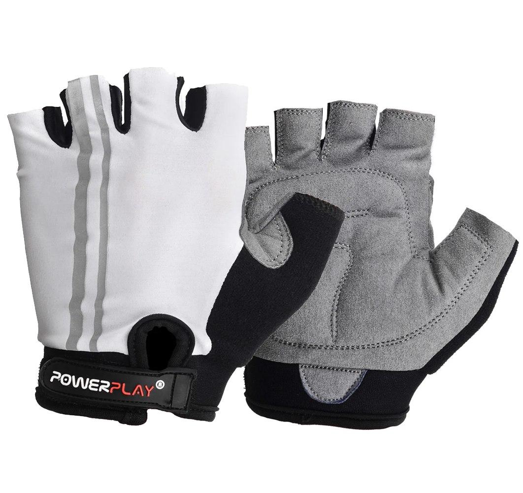 Велорукавички PowerPlay 5031 L Білі фото товара