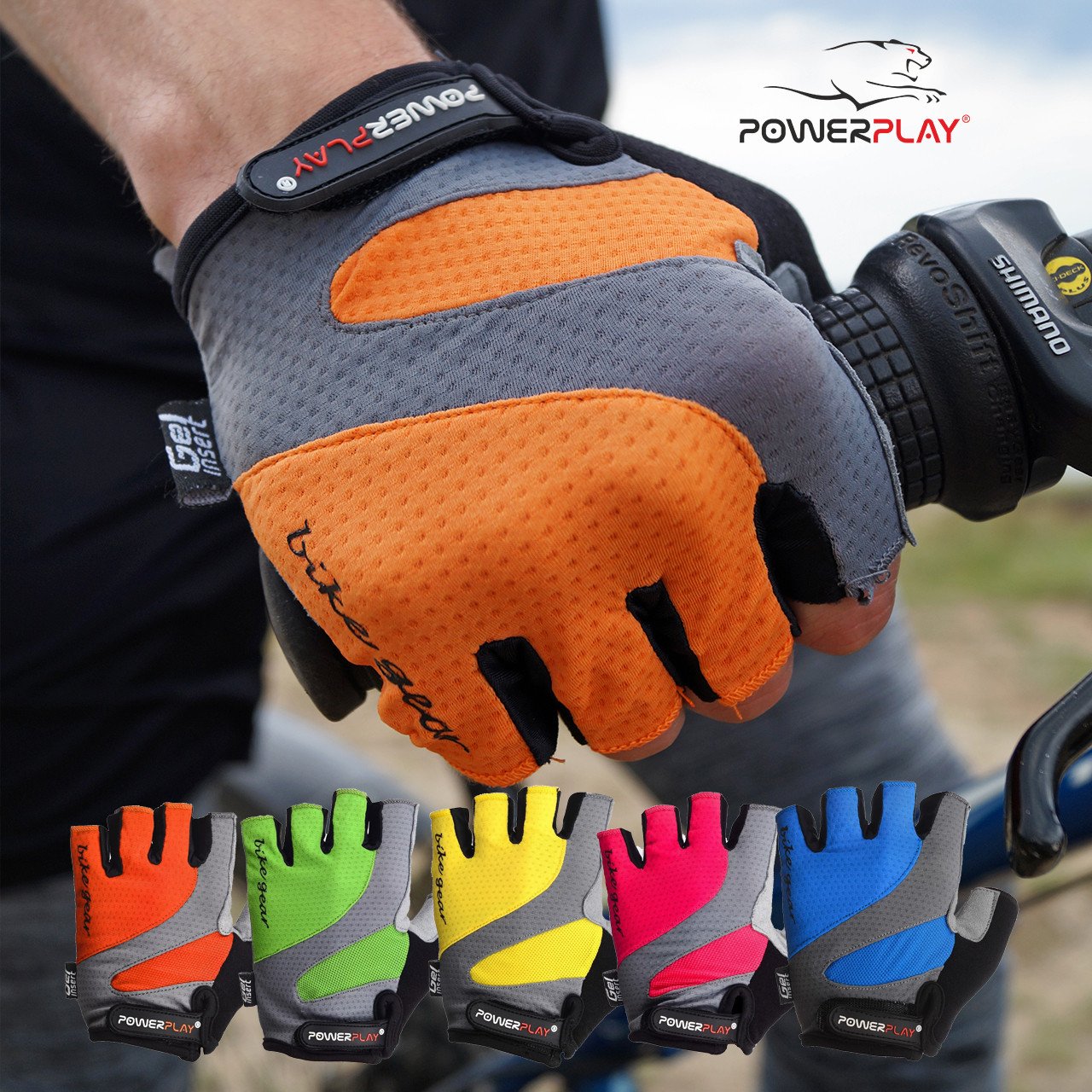 Велорукавички PowerPlay 5004 E Червоні XL фото товару