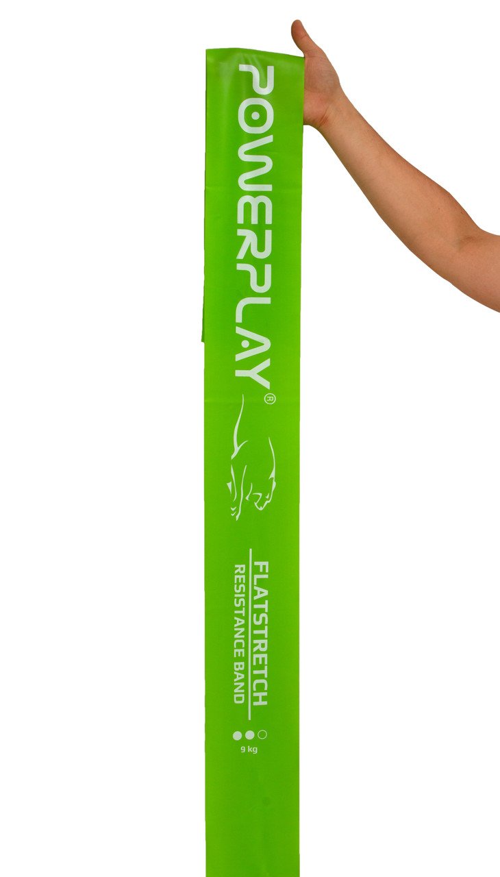 Еспандер лента PowerPlay 4112 Medium Зелена (200*15*0.5мм, 9кг) фото товару