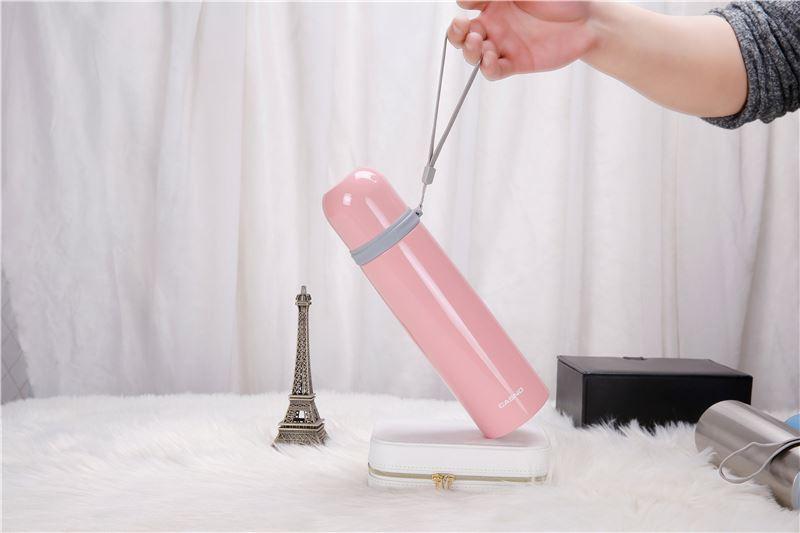 Термос CASNO 500 мл KXN-6002 Рожевий фото товару