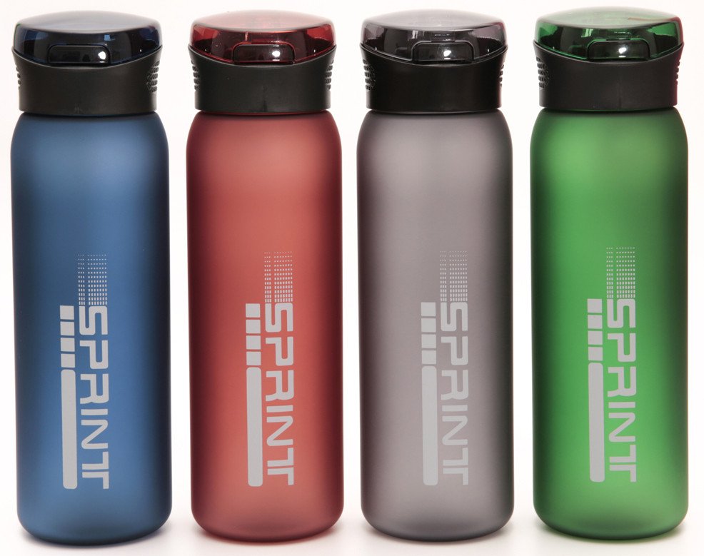 Пляшка для води CASNO 600 мл KXN-1196 Сіра з соломинкою фото товару