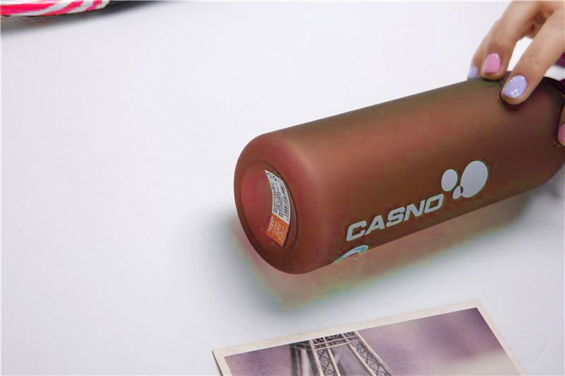 Пляшка для води CASNO 600 мл KXN-1196 Червона з соломинкою фото товару