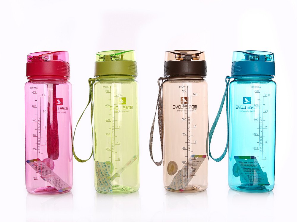 Пляшка для води CASNO 850 мл MX-5040 More Love Коричнева фото товара