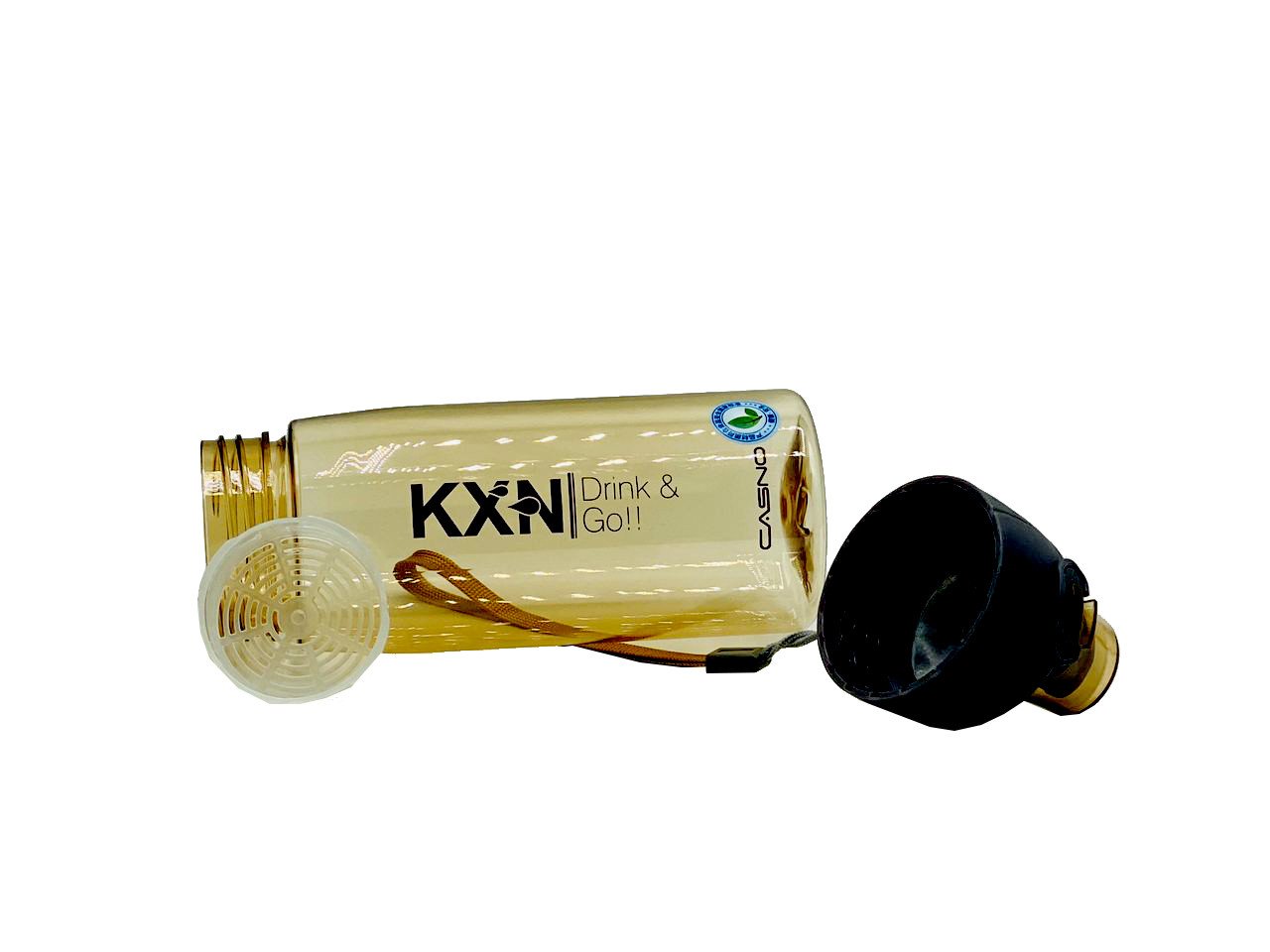 Пляшка для води CASNO 580 мл KXN-1179 Коричнева фото товару