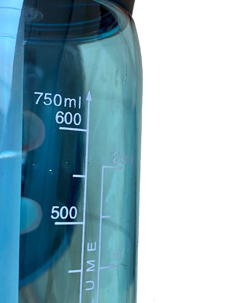 Пляшка для води CASNO 750 мл KXN-1207 Блакитна з соломинкою фото товару