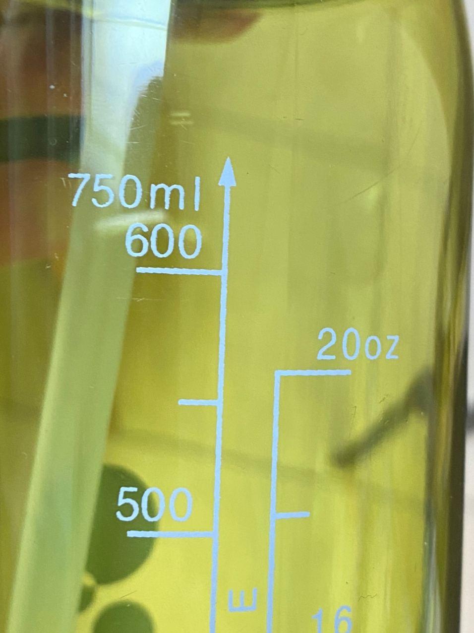 Пляшка для води CASNO 750 мл KXN-1207 Зелена з соломинкою фото товару
