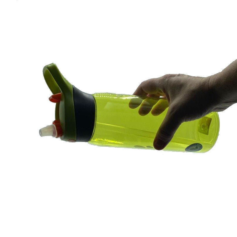 Пляшка для води CASNO 750 мл KXN-1207 Зелена з соломинкою фото товару