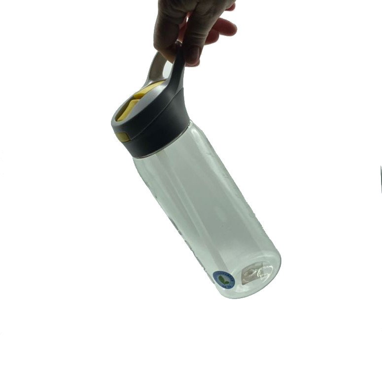 Пляшка для води CASNO 750 мл KXN-1207 Сіра з соломинкою фото товару