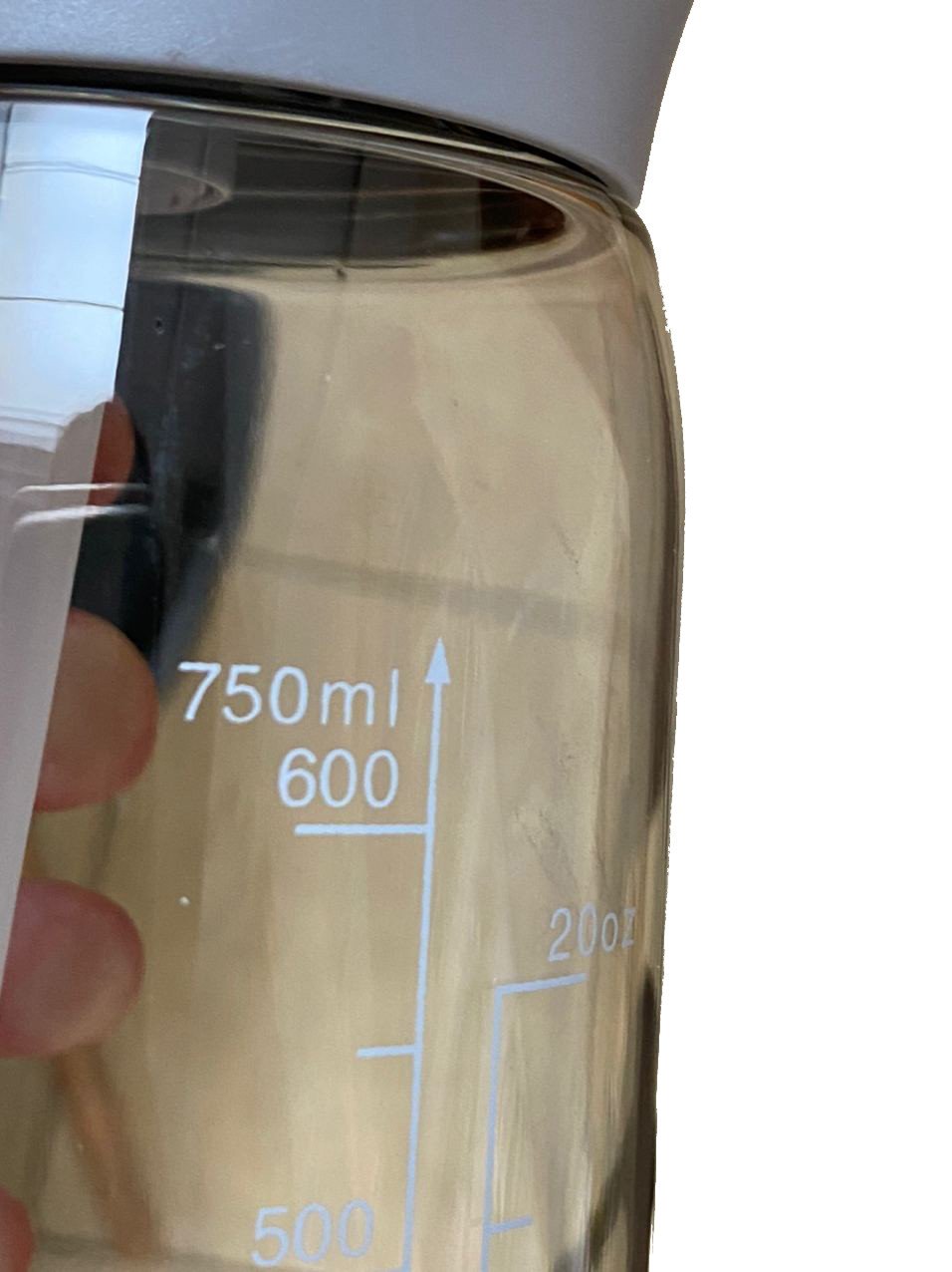 Пляшка для води CASNO 750 мл KXN-1207 Сіра з соломинкою фото товару