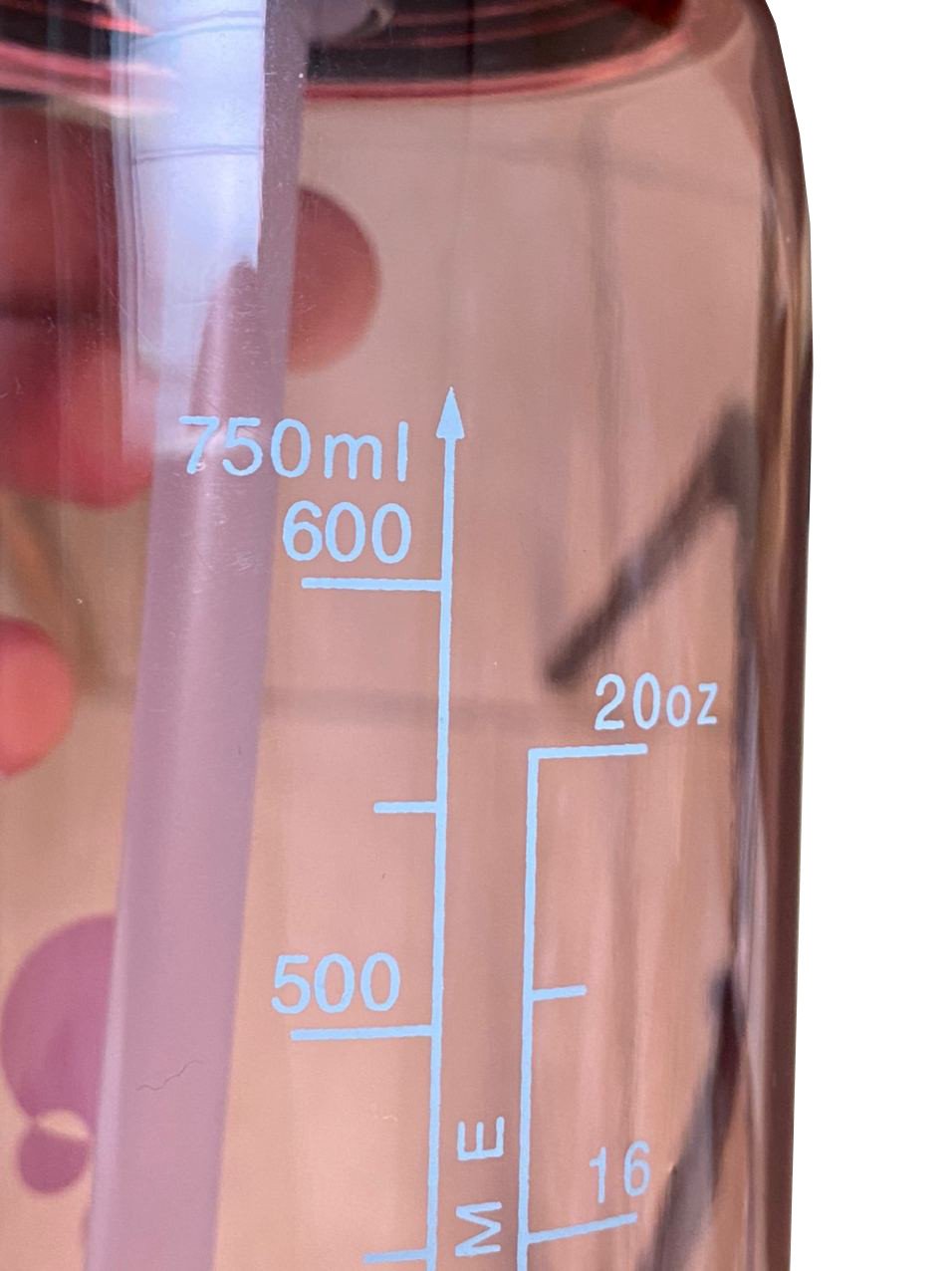 Пляшка для води CASNO 750 мл KXN-1207 Червона з соломинкою фото товару