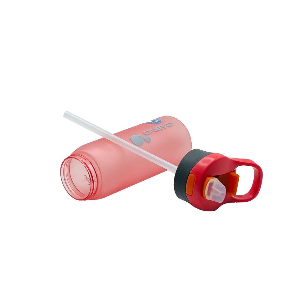 Пляшка для води CASNO 750 мл KXN-1210 Червона з соломинкою фото товару