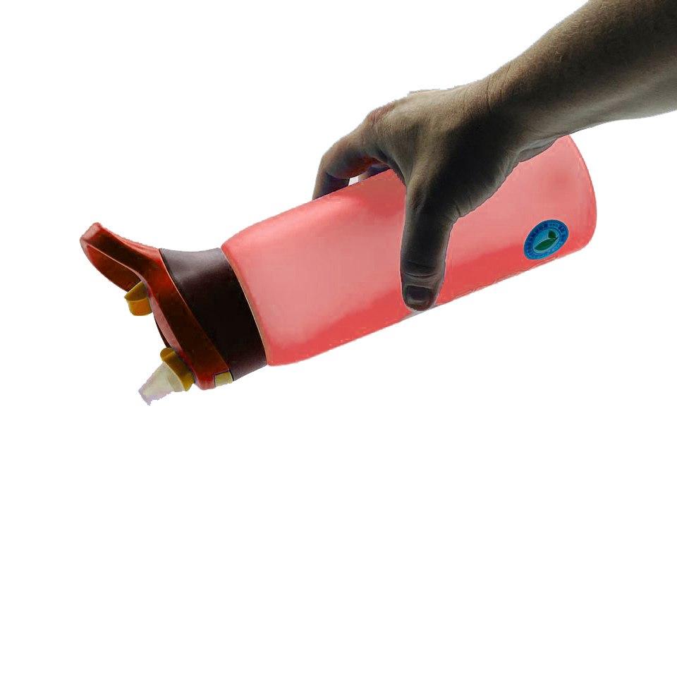 Пляшка для води CASNO 750 мл KXN-1210 Червона з соломинкою фото товару