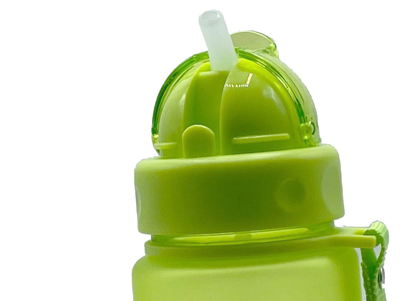 Пляшка для води CASNO 400 мл MX-5028 More Love Зелена з соломинкою фото товара