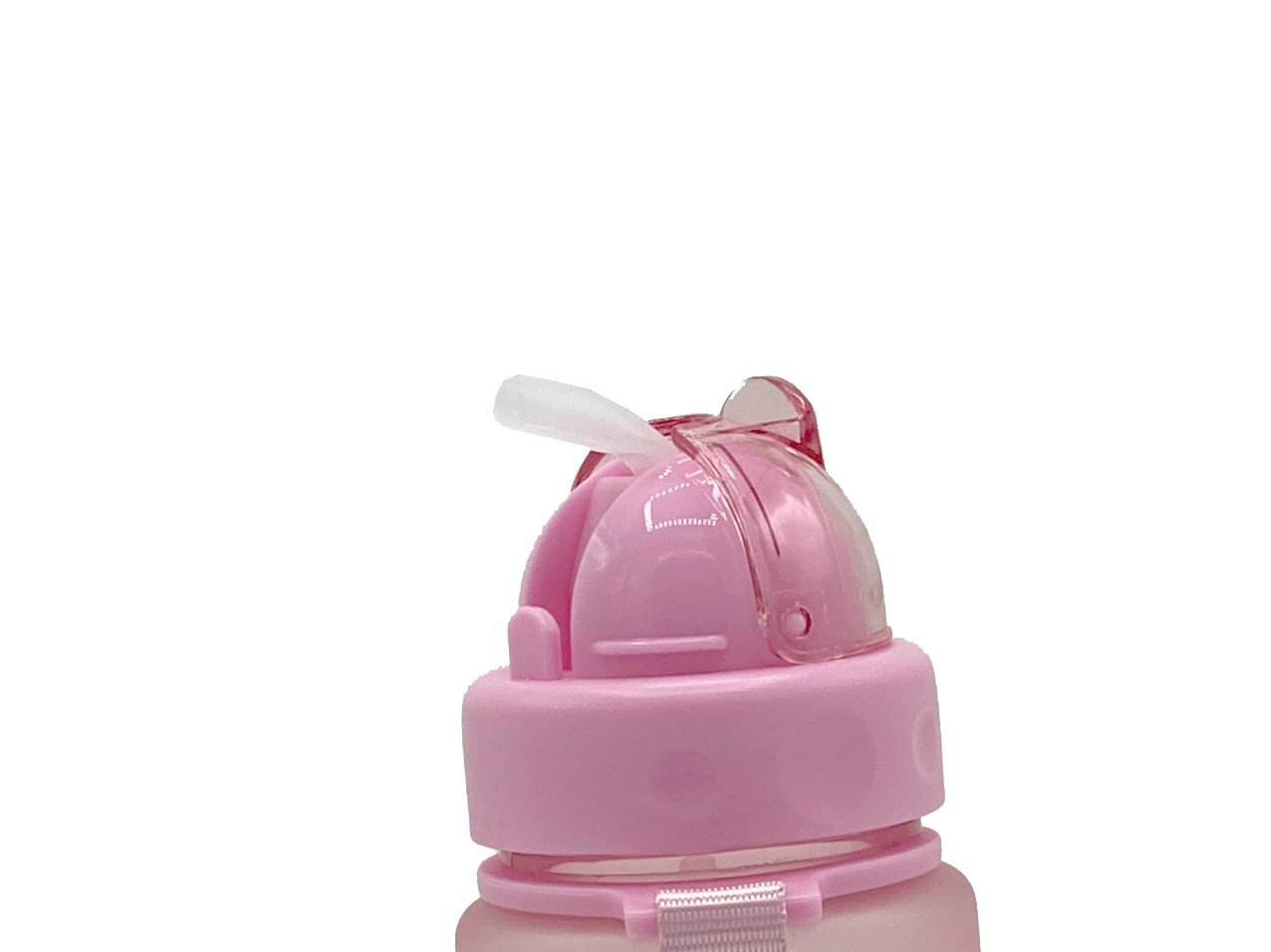 Пляшка для води CASNO 400 мл MX-5028 More Love Рожева з соломинкою фото товару