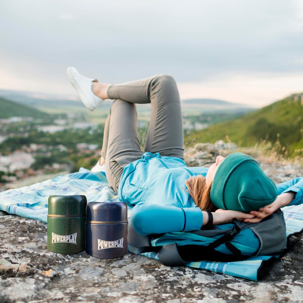 Термос харчовий PowerPlay 9003 Синій 500 мл фото товару