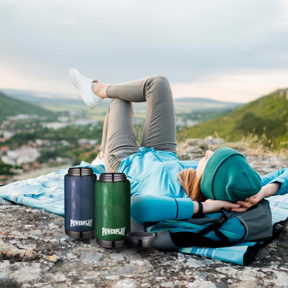 Термос харчовий PowerPlay 9002 Синій 750 мл фото товару