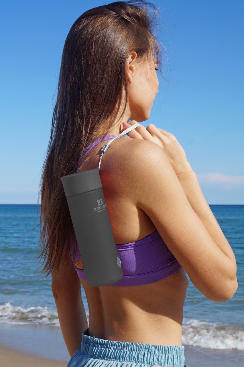 Пляшка для води CASNO 600 мл MX-5014 More Love Сіра фото товара