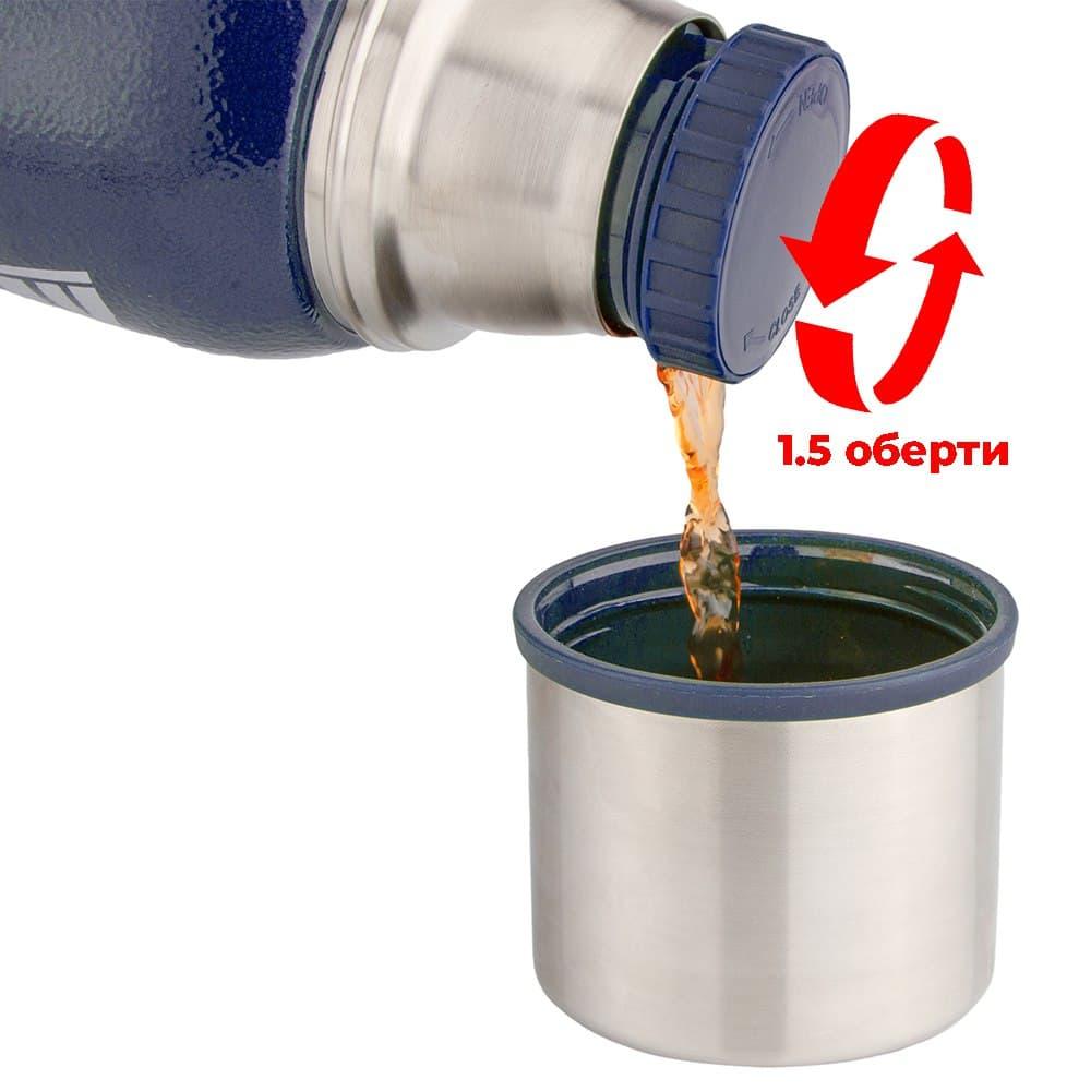 Термос PowerPlay 9001 Синій 1200 мл фото товару