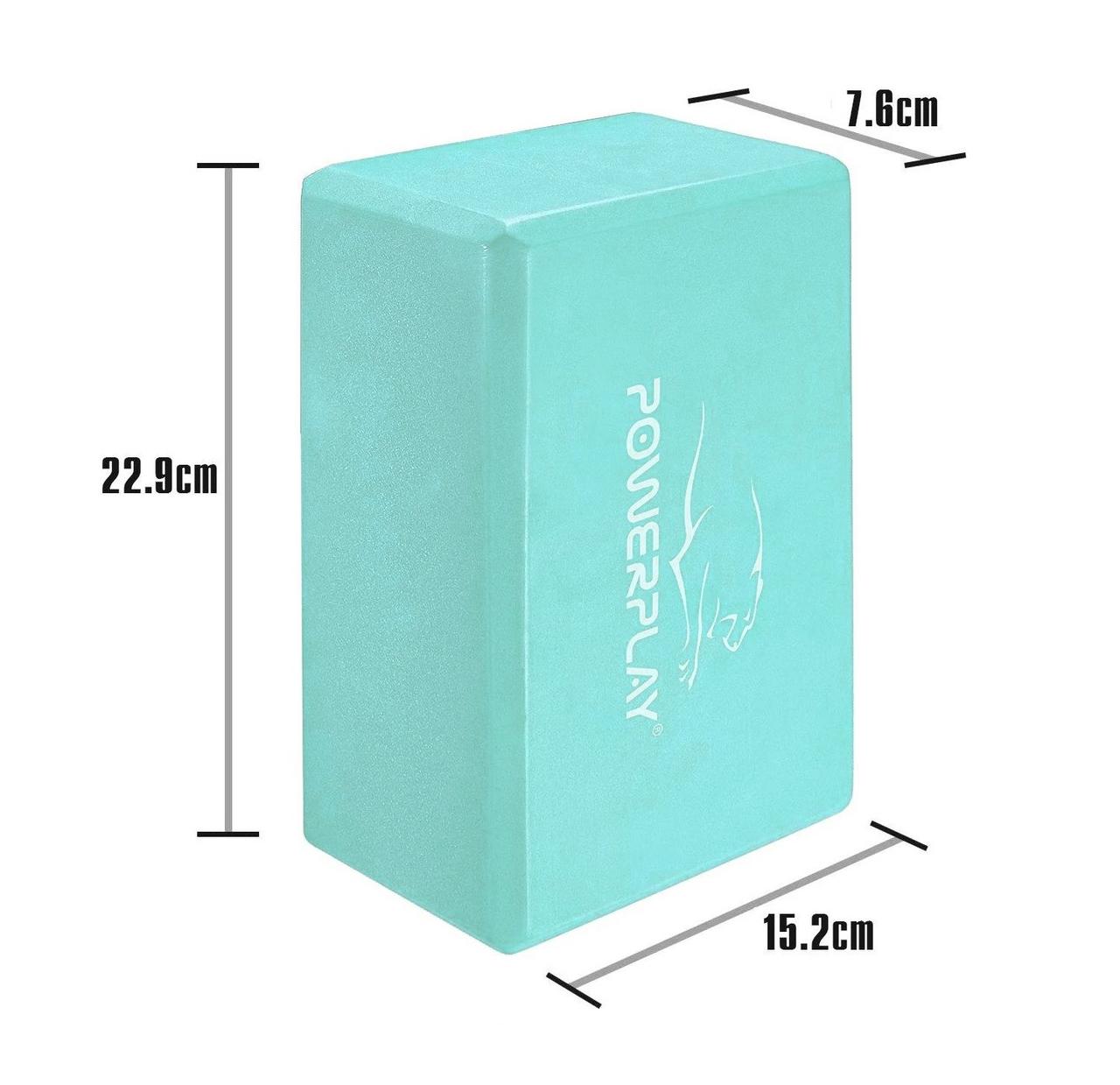 Блок для йоги PowerPlay 4006 Yoga Brick Мятний фото товару