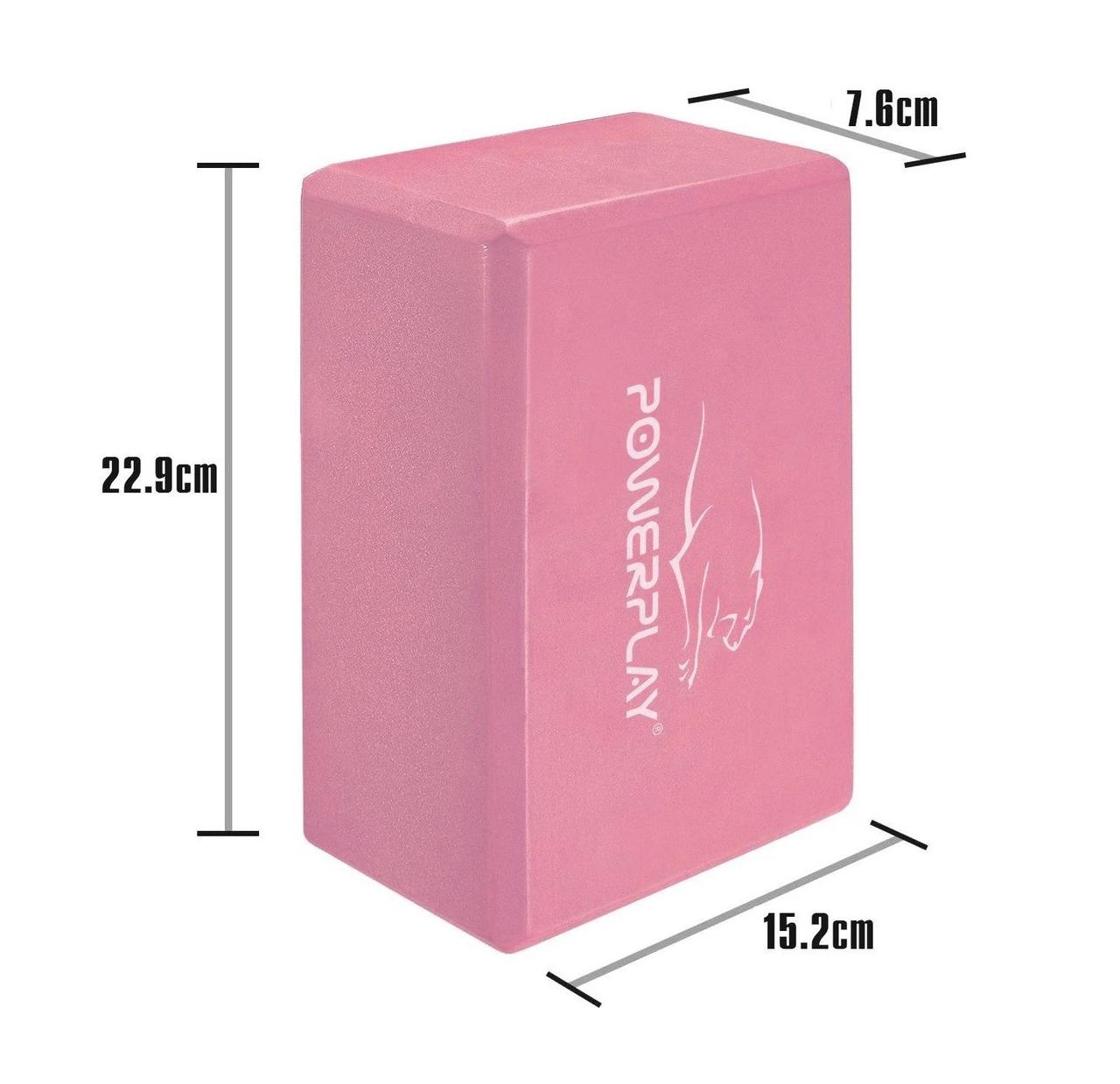 Блок для йоги PowerPlay 4006 Yoga Brick Рожевий фото товару