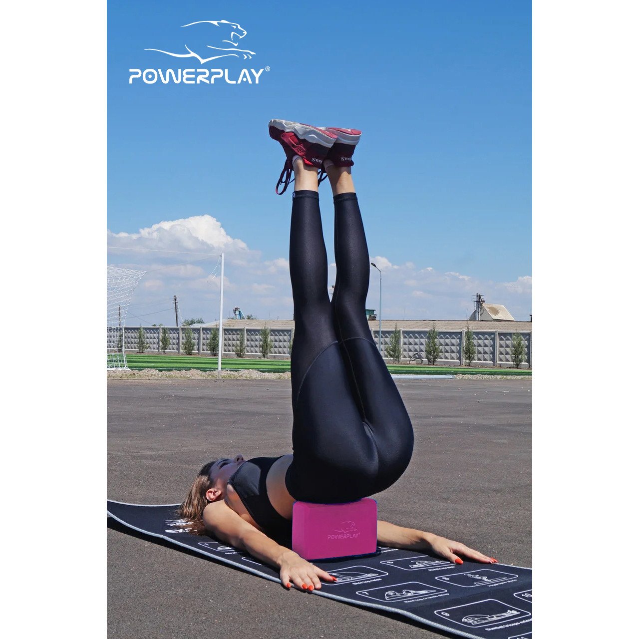 Блок для йоги PowerPlay 4006 Yoga Brick Рожевий фото товару