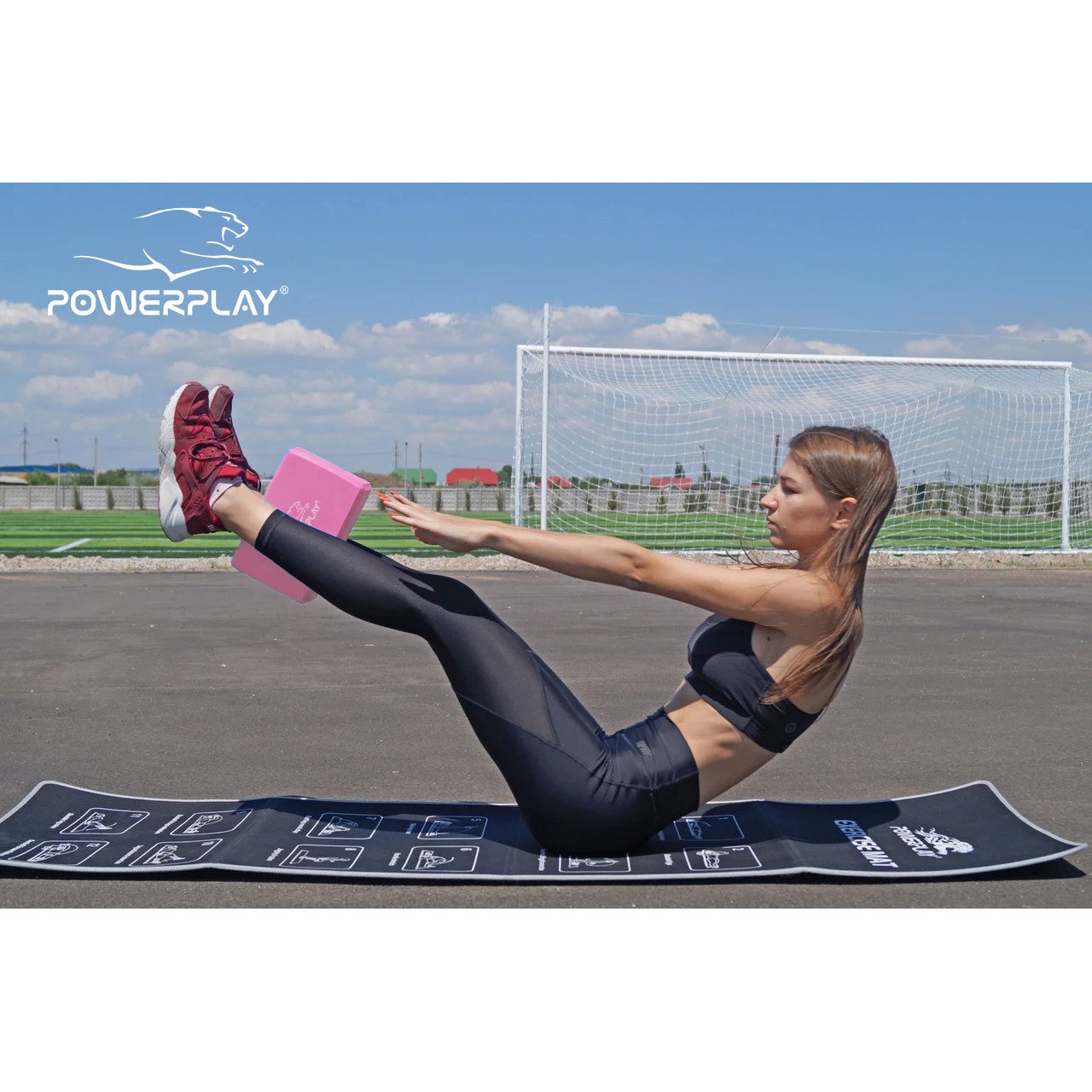 Блок для йоги PowerPlay 4006 Yoga Brick Рожевий фото товару