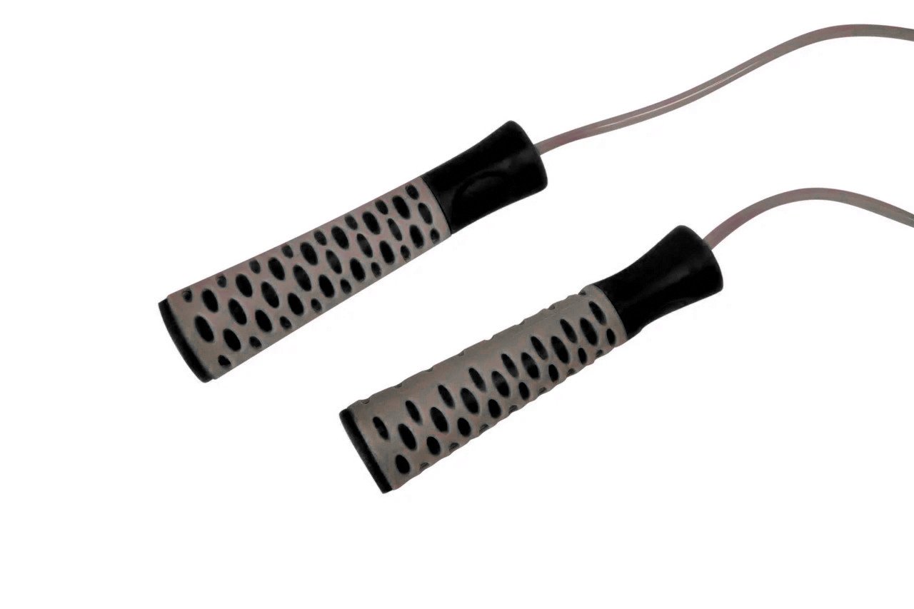 Скакалка PowerPlay 4206 Cіро-чорна фото товара