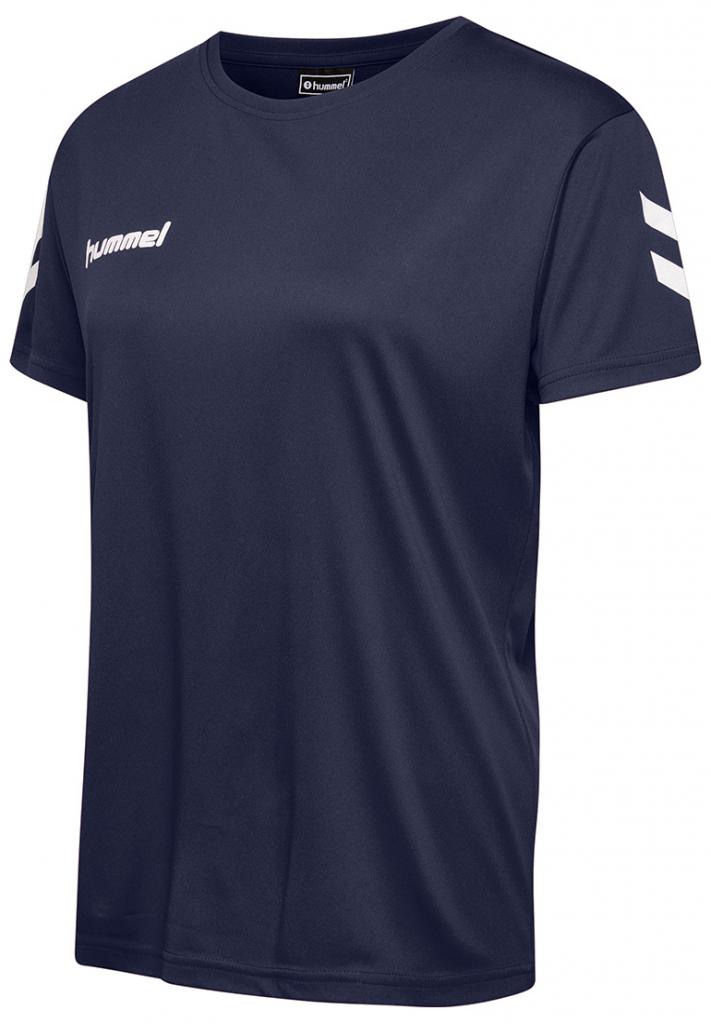 Футболка Hummel CORE POLY TEE WOMAN S / S темно-синяя фото товара
