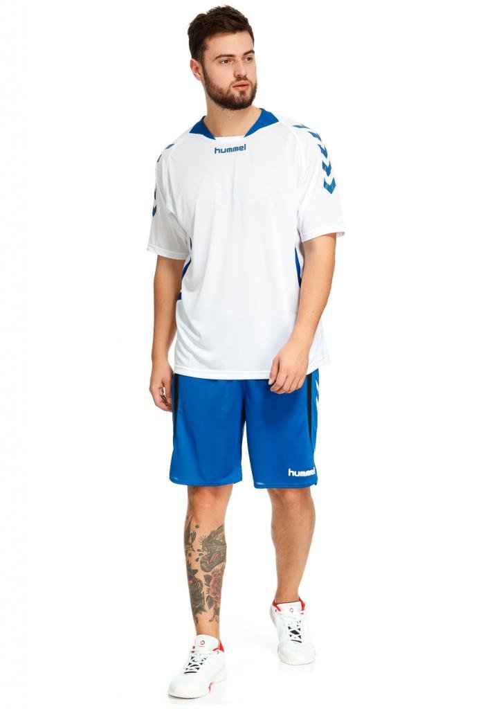 Футболка Hummel TEAM PLAYER MATCH JERSEY бело-синяя фото товара