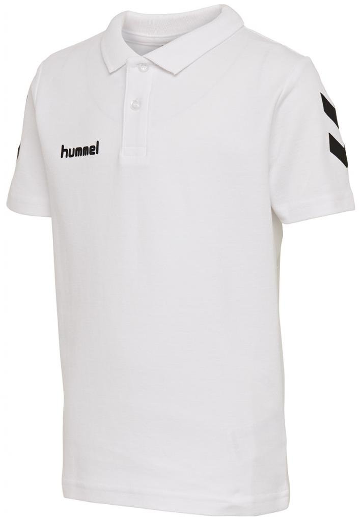 Поло детское Hummel HMLGO KIDS COTTON POLO белое фото товара