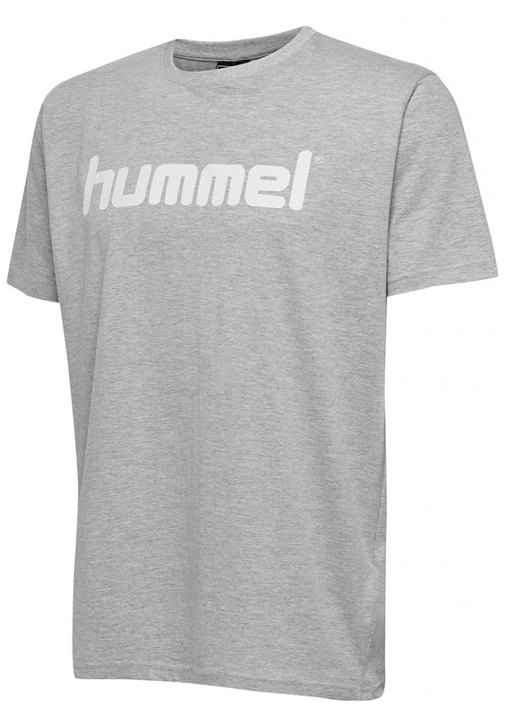 Футболка Hummel HMLGO COTTON LOGO T-SHIRT S/S серая фото товара