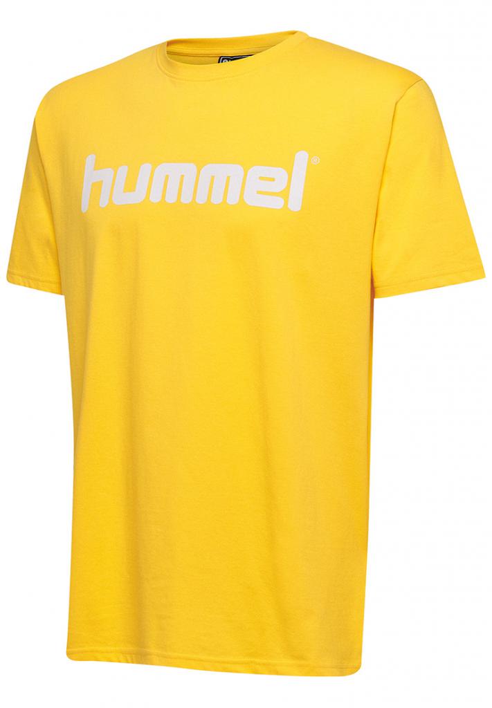 Футболка Hummel HMLGO COTTON LOGO T-SHIRT S/S желтая фото товара