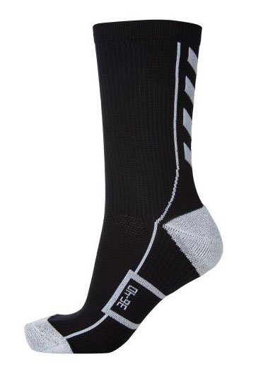 Шкарпетки функціональні Hummel TECH INDOOR SOCK LOW чорно-сірі фото товару