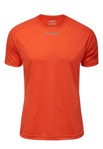 Футболка Hummel RUNNER SS TEE оранжевая фото товара