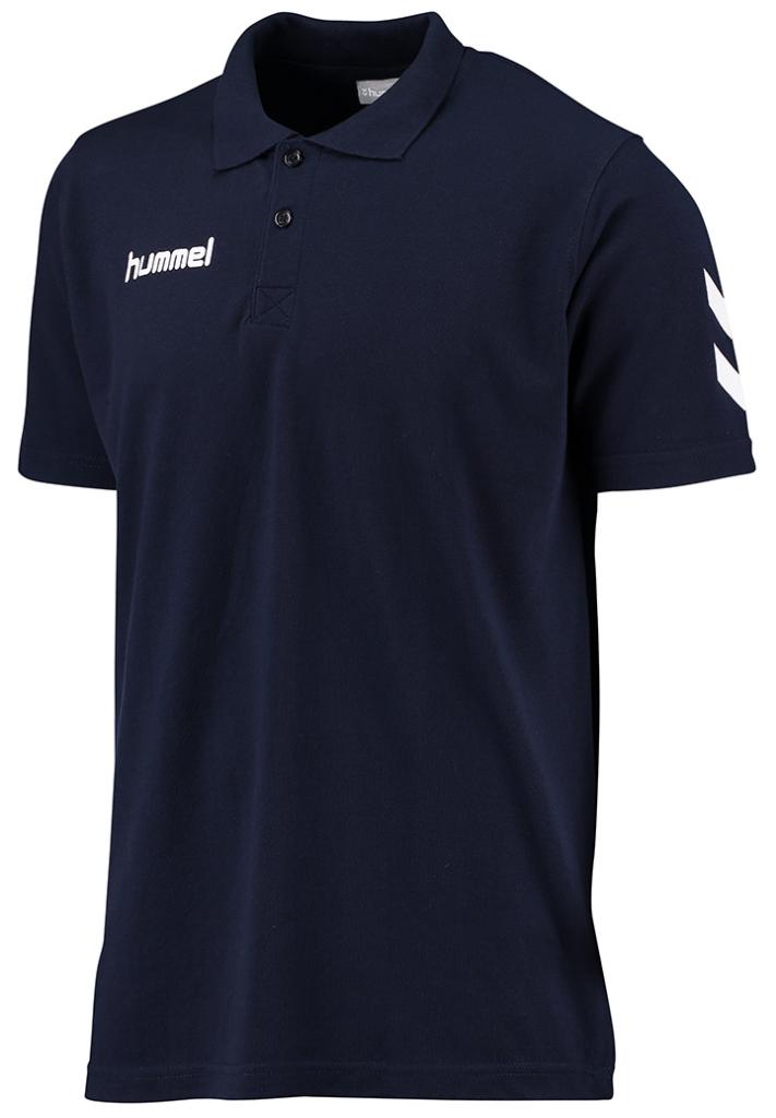 Футболка поло детская Hummel ORE COTTON POLO темно-синяя фото товара
