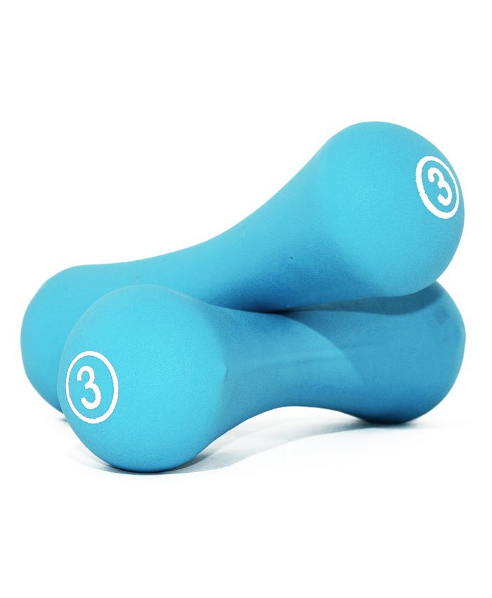 Гантелі неопренові круглі LiveUp NEOPRENE DUMBBELL, 3 кг, LS2002-B3 (пара) фото товару