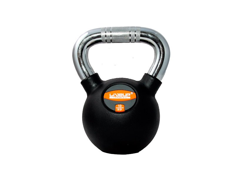 Гиря в гумовій оболонці LiveUp RUBBER KETTEL BELL, 10 кг, LS2044-10 фото товару