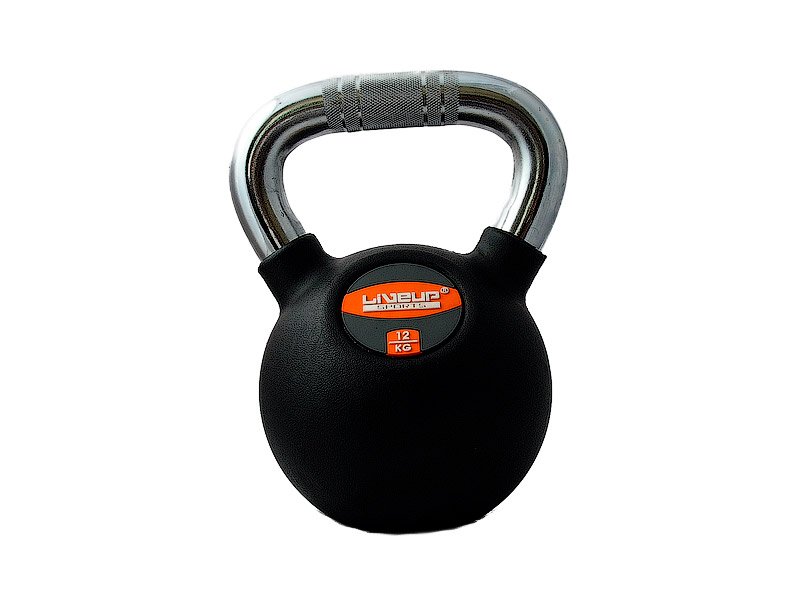 Гиря в гумовій оболонці LiveUp RUBBER KETTEL BELL, 12 кг, LS2044-12 фото товару